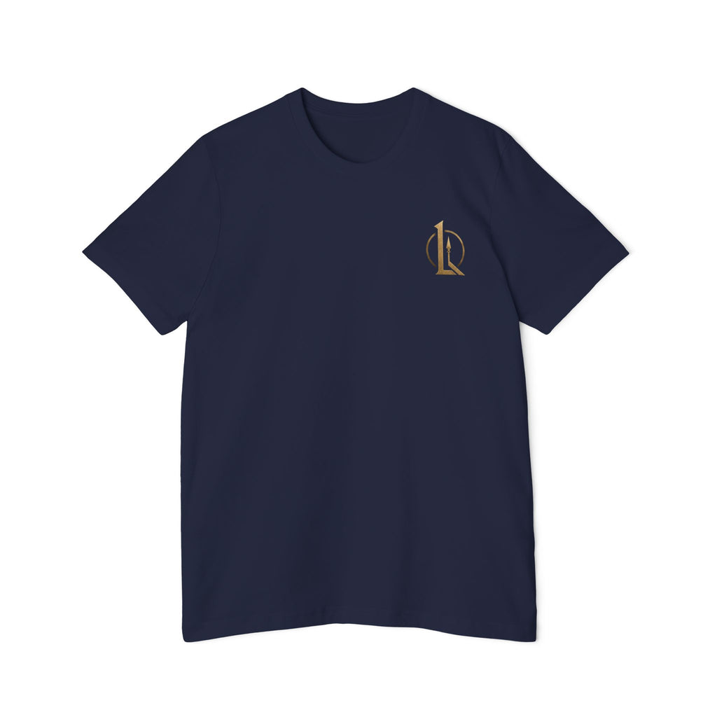 T-Shirt — "We Will Fight in the Shade" Gold Logo Back Print