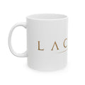 Bacon Ceramic Mug — Gold Script Breakfast Coffee Cup (11oz & 15oz)