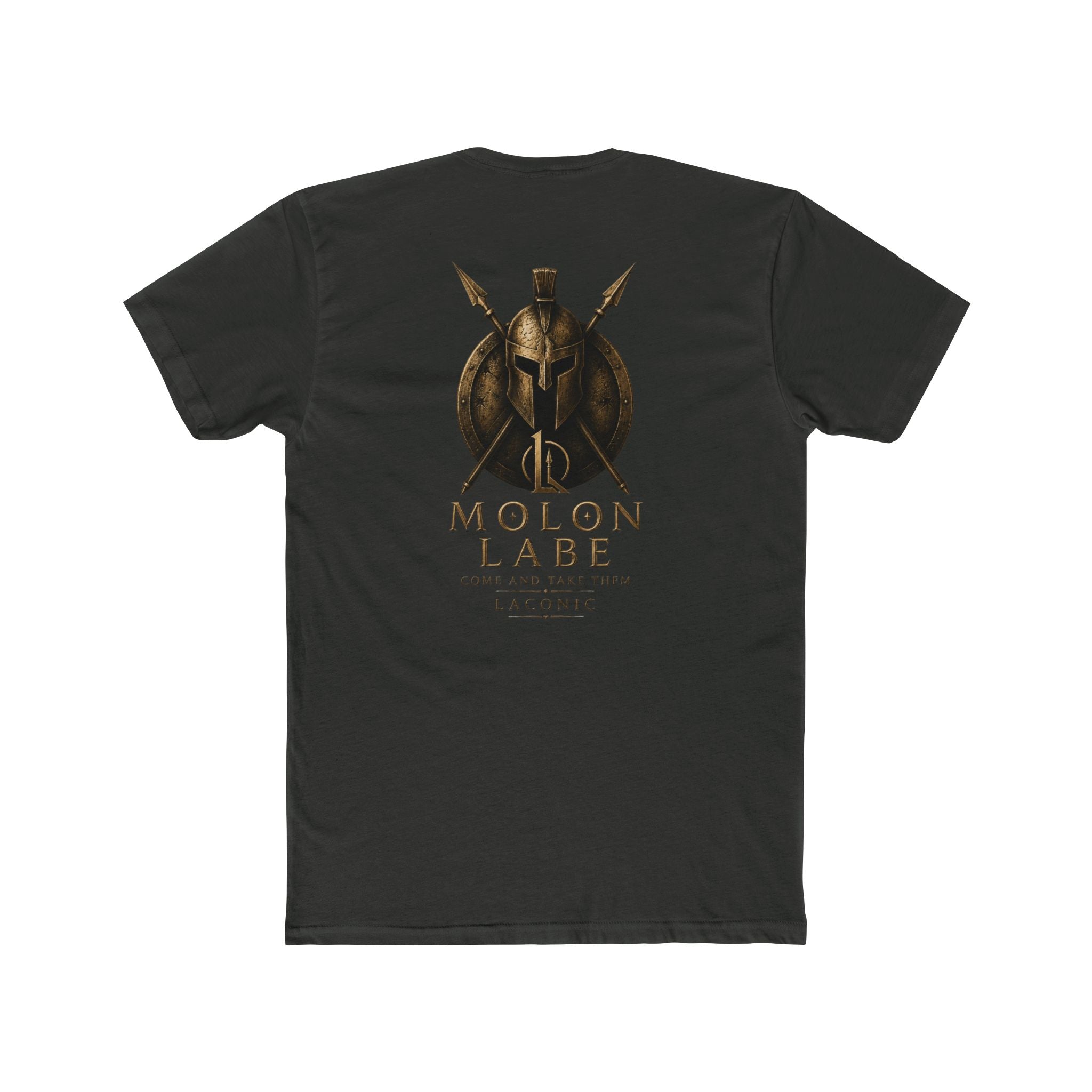 Molon Labe Spartan Helmet Tee — Ancient Warrior Graphic T-Shirt