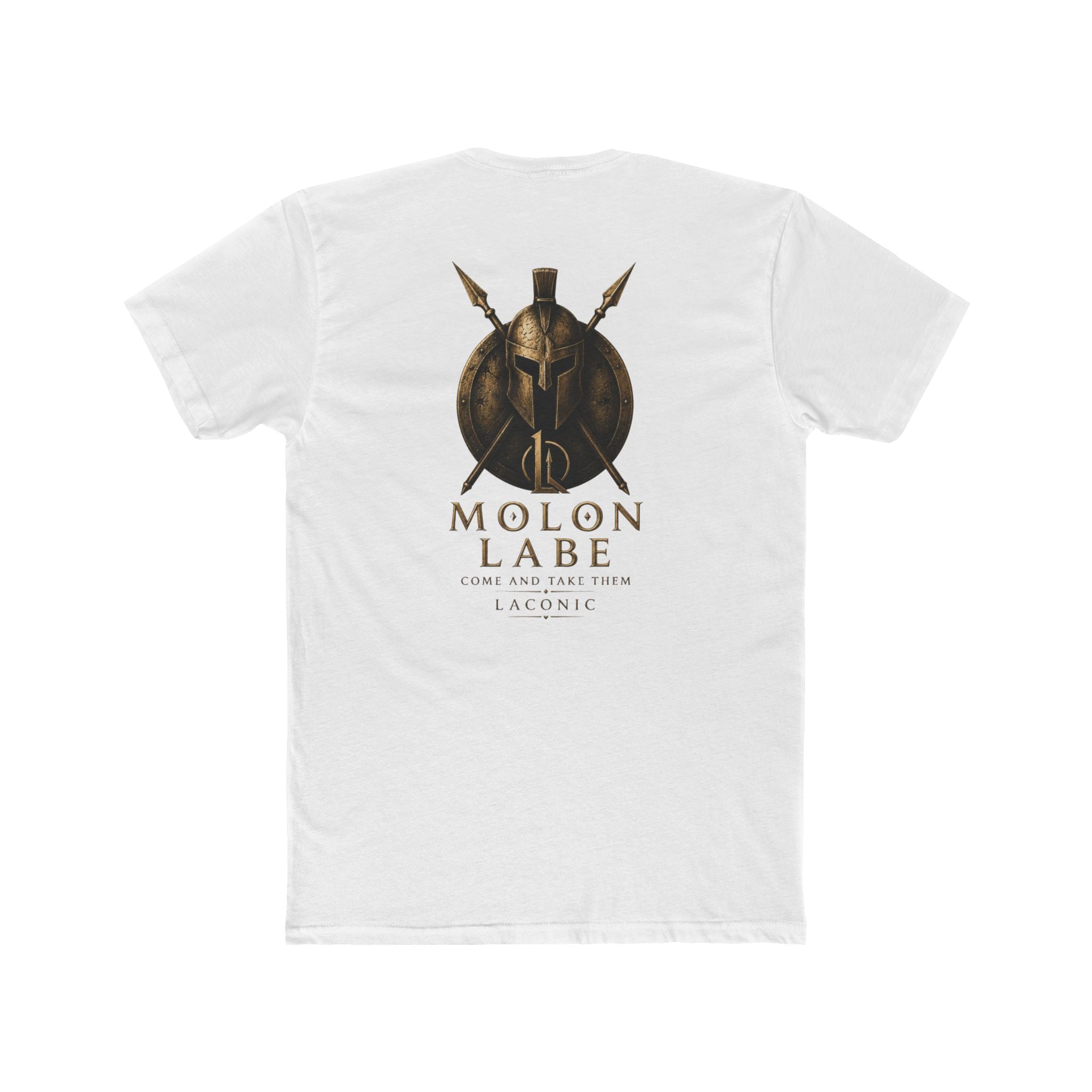 Molon Labe Spartan Helmet Tee — Ancient Warrior Graphic T-Shirt