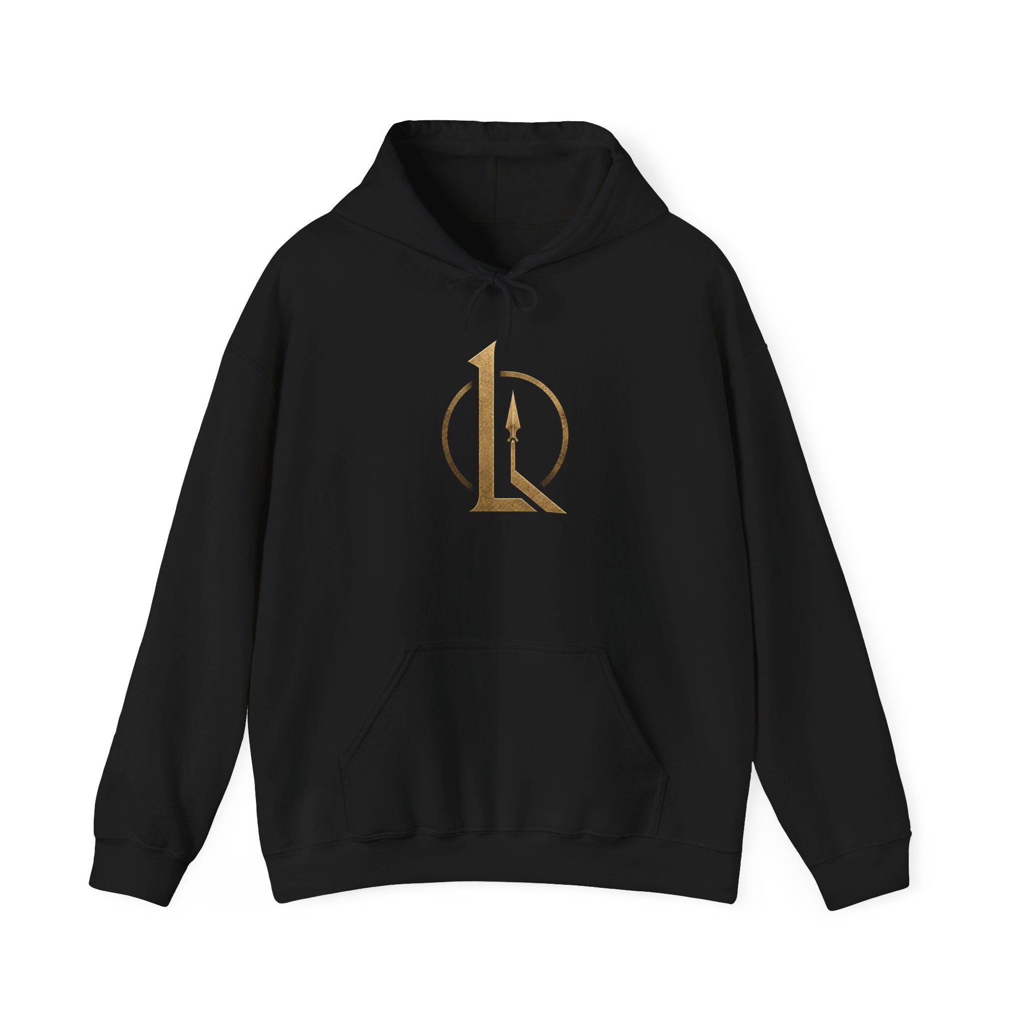 Spartan Shield Logo Hoodie — Ancient Warrior Emblem Pullover