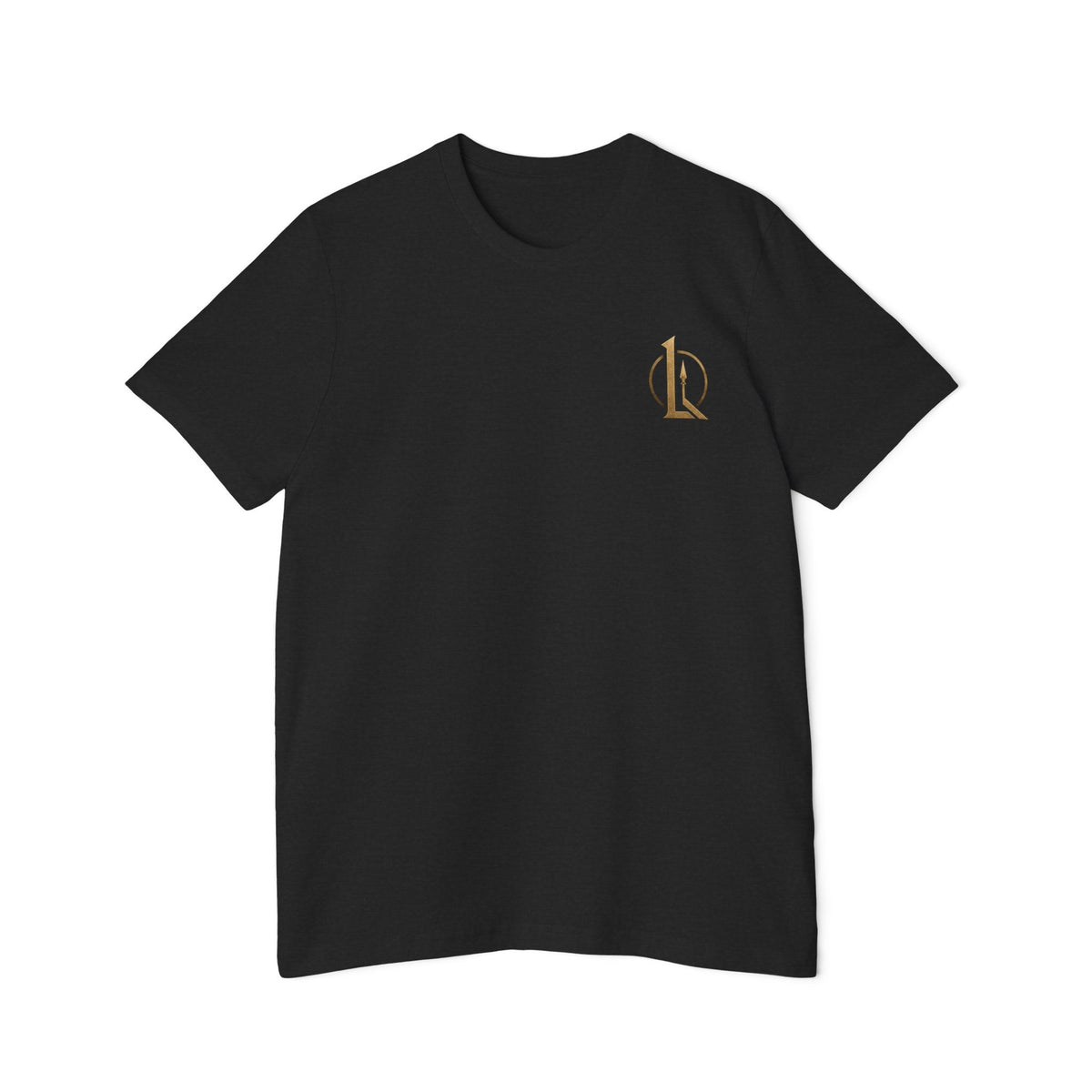 T-Shirt — "We Will Fight in the Shade" Gold Logo Back Print