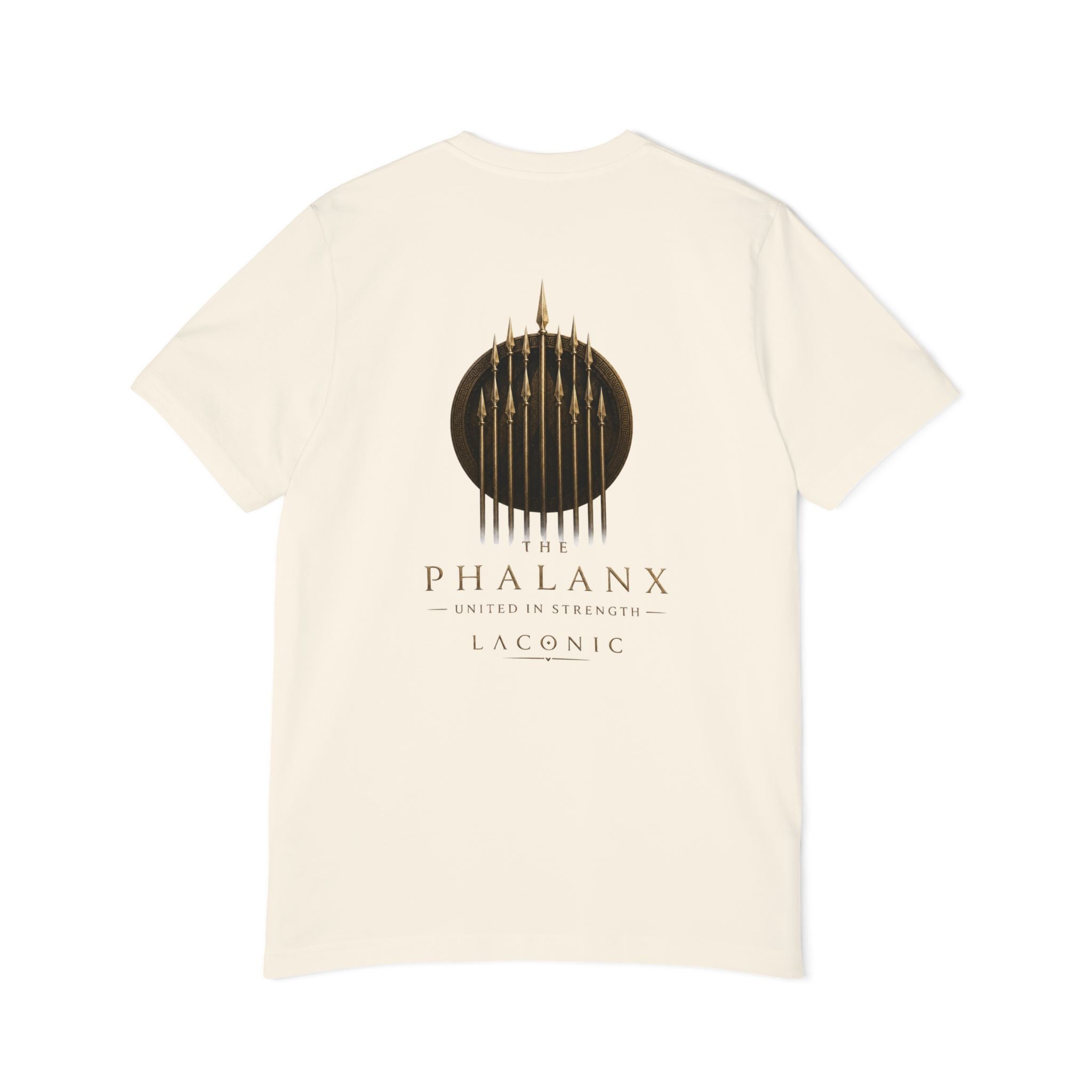 Phalanx Spear Shield T-Shirt — Ancient Warrior Graphic Tee