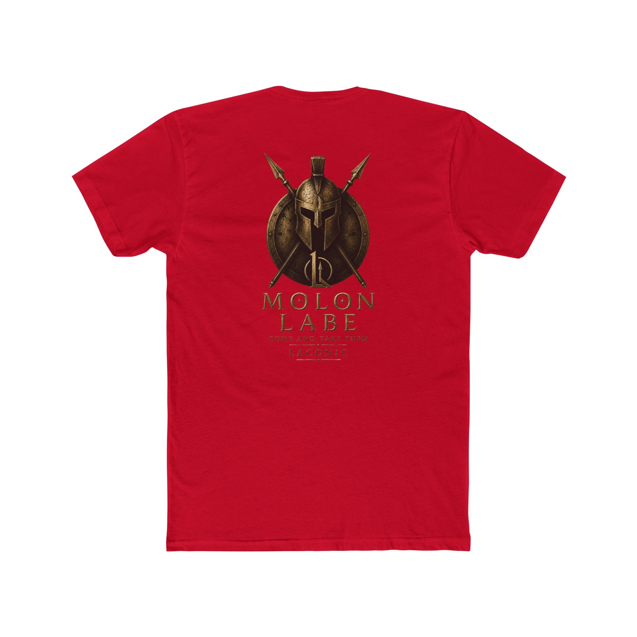 Molon Labe Spartan Helmet Tee — Ancient Warrior Graphic T-Shirt