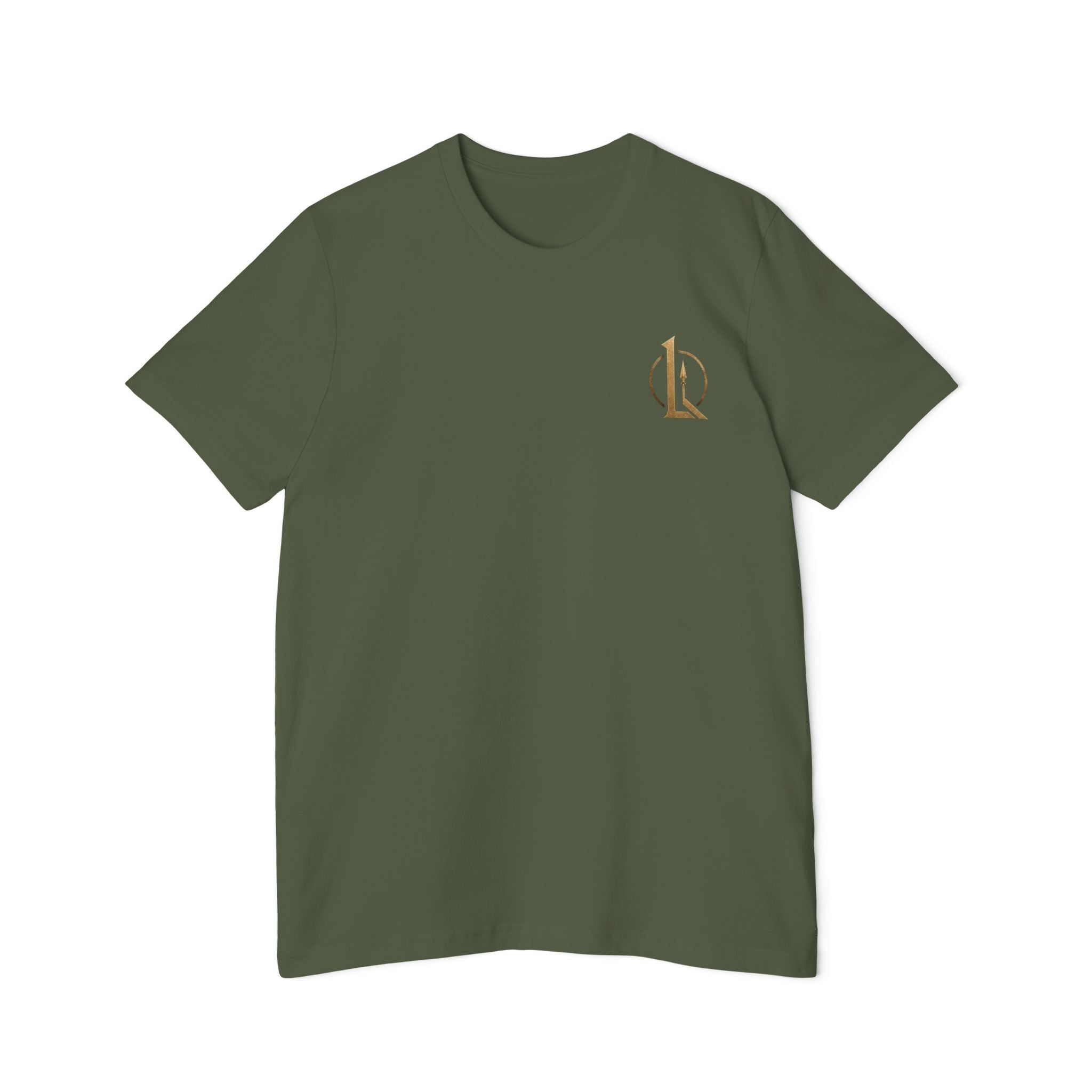 T-Shirt — "We Will Fight in the Shade" Gold Logo Back Print