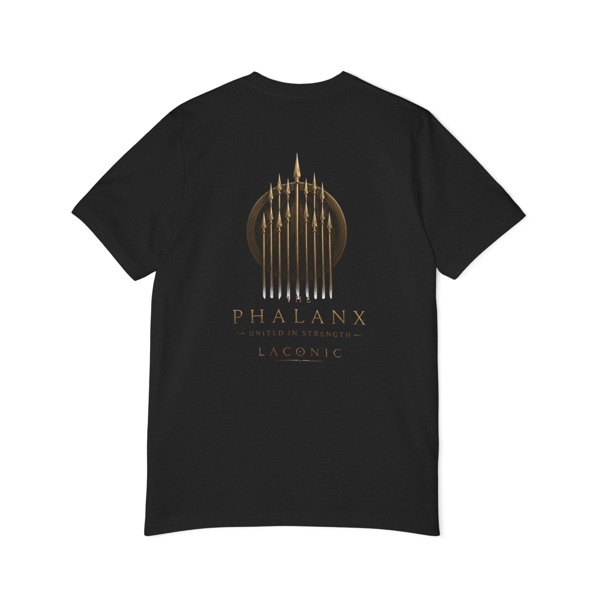 Phalanx Spear Shield T-Shirt — Ancient Warrior Graphic Tee