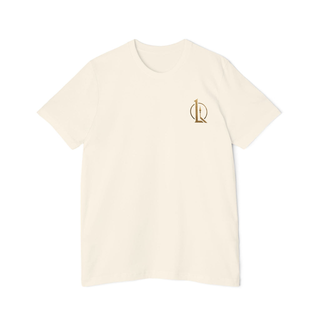 T-Shirt — "We Will Fight in the Shade" Gold Logo Back Print