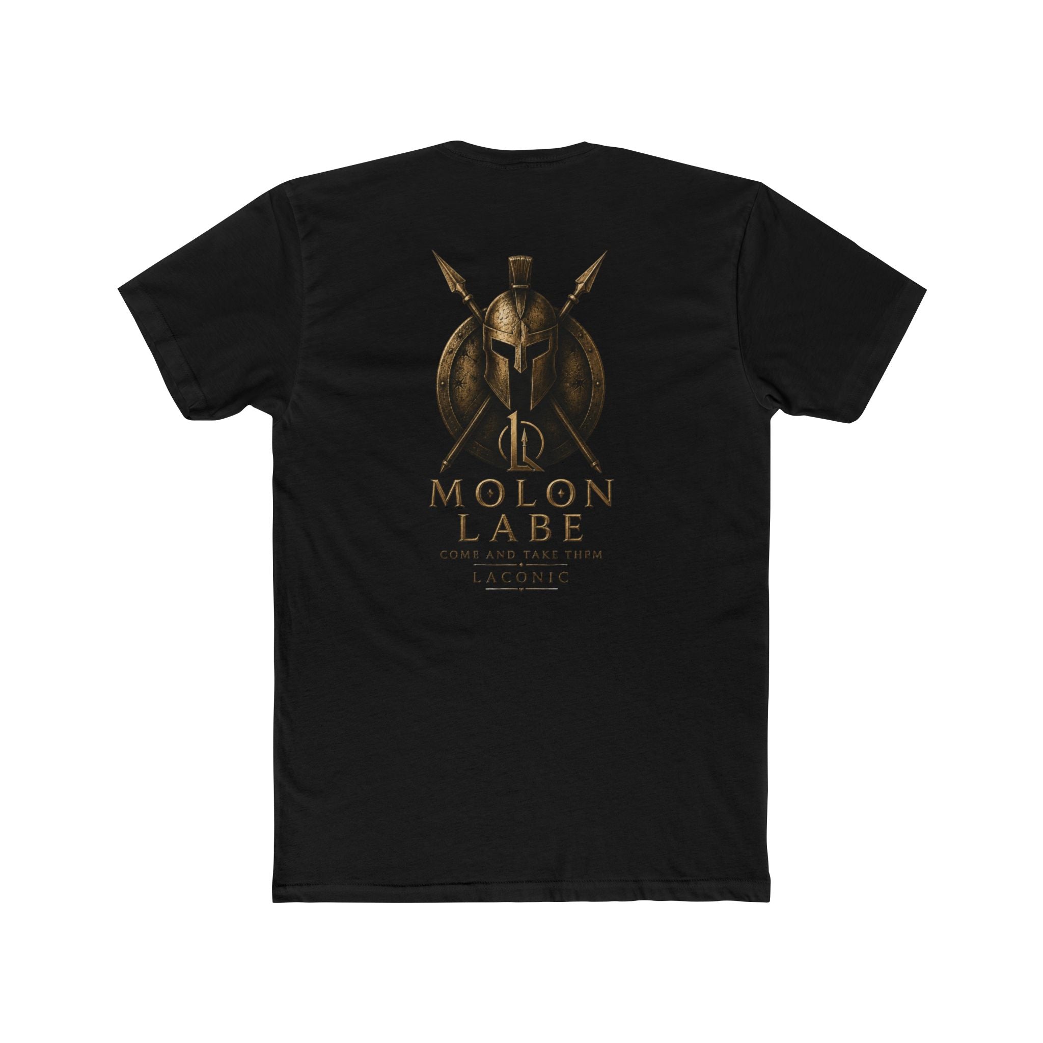 Molon Labe Spartan Helmet Tee — Ancient Warrior Graphic T-Shirt