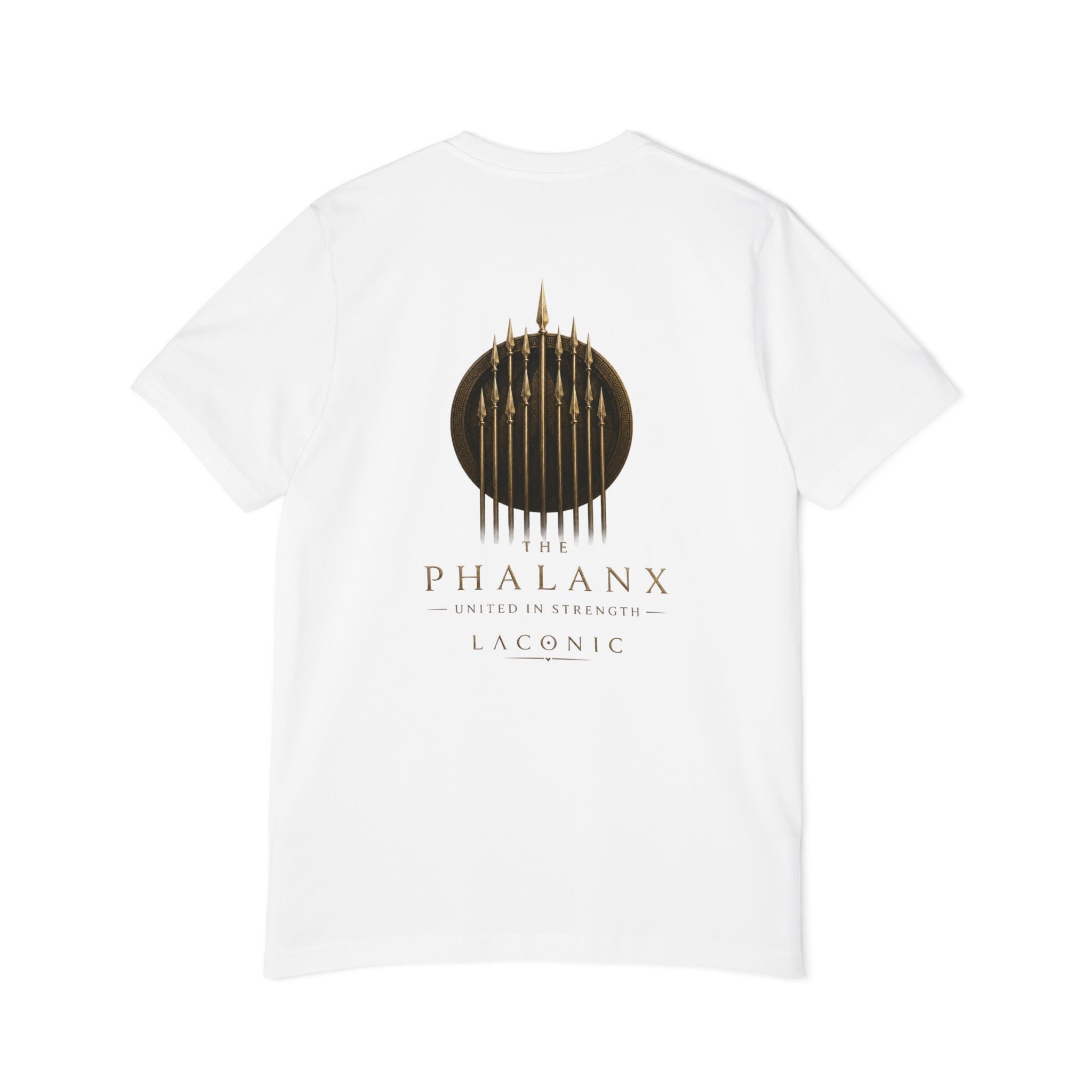 Phalanx Spear Shield T-Shirt — Ancient Warrior Graphic Tee