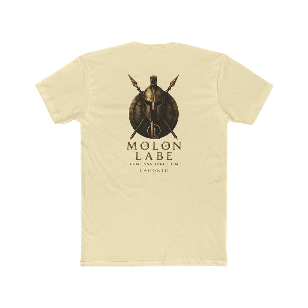 Molon Labe Spartan Helmet Tee — Ancient Warrior Graphic T-Shirt