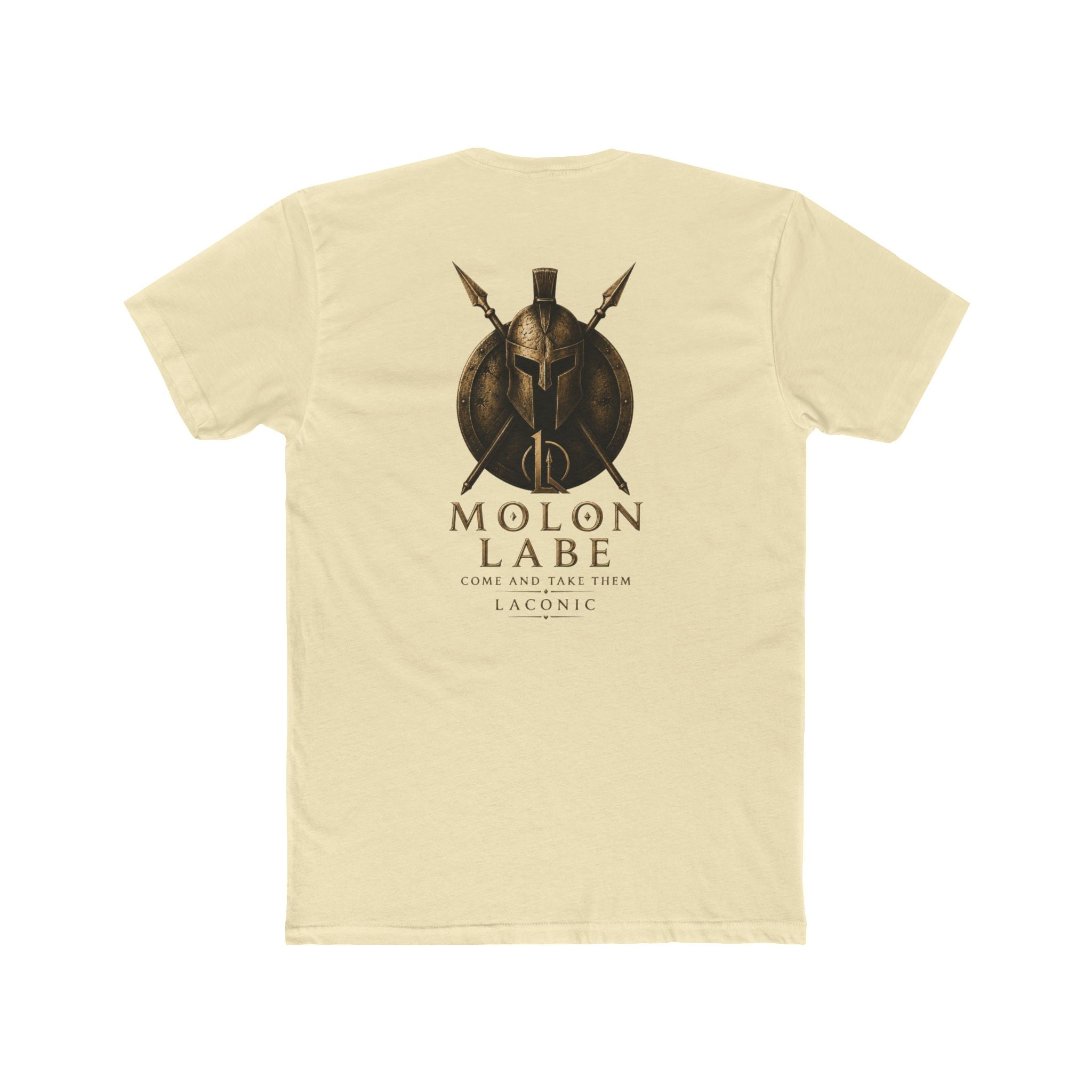 Molon Labe Spartan Helmet Tee — Ancient Warrior Graphic T-Shirt