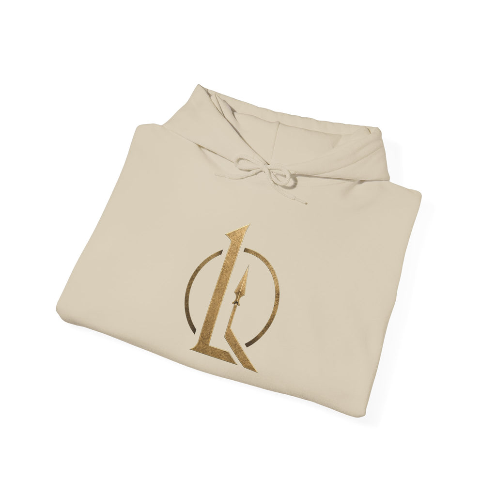 Spartan Shield Logo Hoodie — Ancient Warrior Emblem Pullover